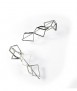 Buckle earrings, long