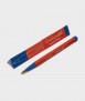 Bolígrafo Drehgriffel Bauhaus, rojo y azul