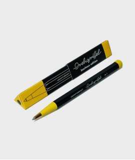 Bolígrafo Drehgriffel Bauhaus, amarillo y negro