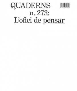 QUADERNS N.273 L'Ofici de pensar