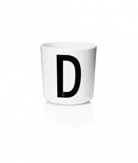 Glass letter D