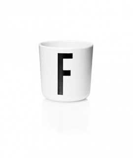 Glass letter F