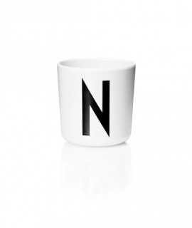 Glass letter N