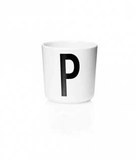 Glass letter P