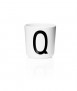 Letter Q glass