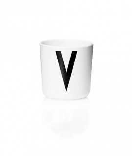 Glass letter V