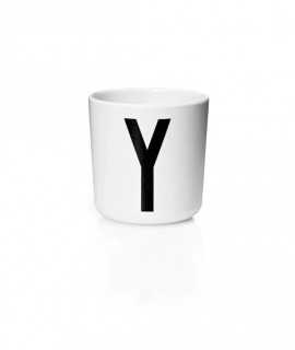 Glass letter Y