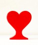 Whole Heart Vase, Red
