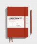 Medium A5 notebook. Red soft lid. Smooth finish