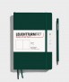 Medium A5 notebook. Green soft lid. Smooth finish