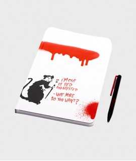 Set Bansky notebook A5 + Grapheex, Red