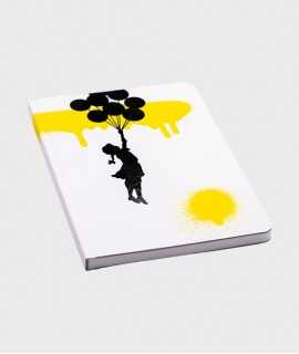 Banksy Floating Girl Notebook, A5