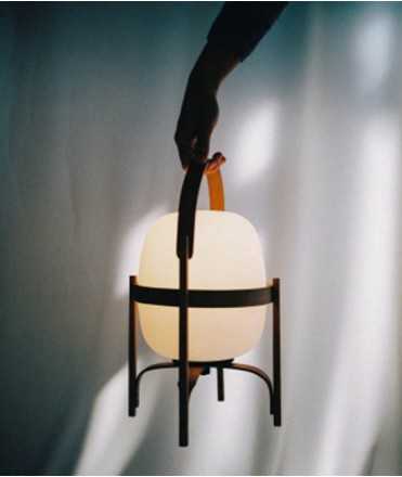 Llum Cestita Bateria de vidre