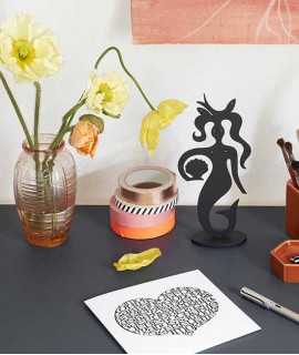 Figure Silhouettes Mermaid