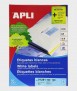Etiquetes autoadhesives blanques, DIN A4. 100 unitats