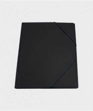 Carpeta amb bossa. Mida foli. Negre 
