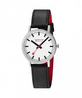 Mondaine SBB Classic watch, 40 mm. Vegan leather
