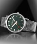 Mondaine SBB Classic watch, 40 mm. Mesh. Green
