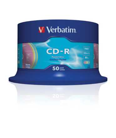 CD Verbatim imprimible 700MB, 74 minutos. 50 unidades.