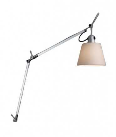 Cuerpo y difusor lámpara Tolomeo Basculante, pergamino