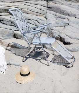 Spaghetti Lounger, White