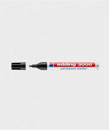 Rotulador permanente Edding 3000, 3 mm. Negro 