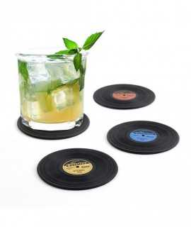 Posavasos Vinyl, 4uds.