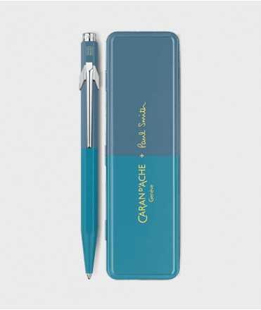 Bol graf Caran d'Ache 849 Paul Smith Edition 4, Cyan Blue and Metallic Blue
