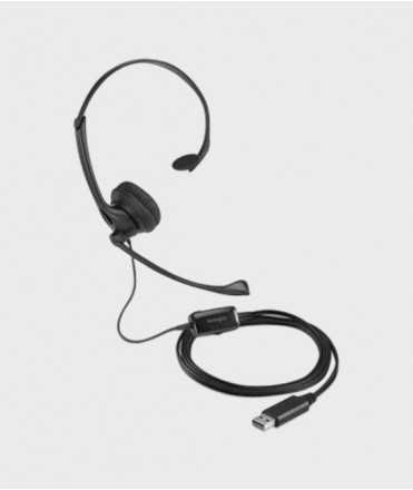 Wired headphones with USB-A microphone Kensington 