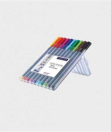 Retoladors Triplus Fineliner, mina de 0,3 mm. 10 unitats