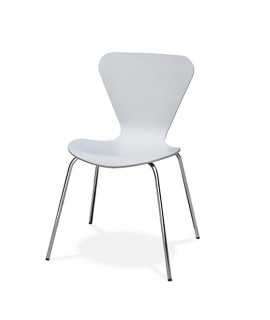 Silla Danesa, blanco