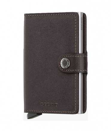 Tarjetero Secrid Miniwallet Original, Marrón oscuro