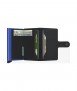 Tarjetero Secrid Miniwallet Matte, Negro y azul