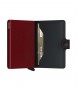 Targeter Secrid Miniwallet Matte, Negre i vermell 