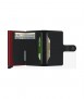 Matte Secrid Miniwallet Card, Black and Red