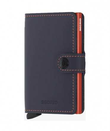 Targeter Secrid Miniwallet Matte, Blau fosc i taronja 