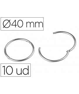 Nickel plated liderpapel hinge ring n.4 diameter 40 mm box of 10 units