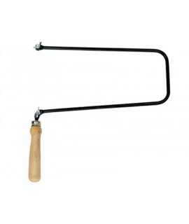 Small Saw Bow 155 mm Openwork Wooden Handle