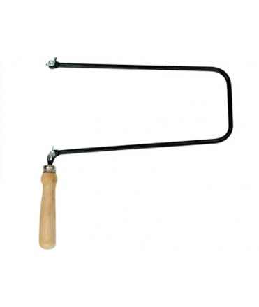 Arco de segueta pequeño 155 mm de calado mango de madera