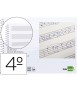 Bloc musica liderpapel pentagrama 3mm cuarto 20 hojas 100g/m2