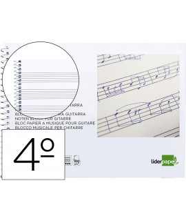 liderpapel music pad for hexagram guitar 3 mm quarter 20 sheets 100g/m2
