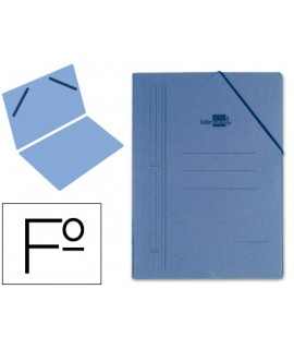 Folder liderpapel erasers single folio compact cardboard blue