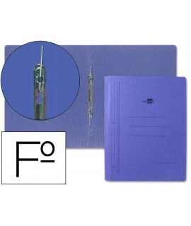 Carpeta gusanillo liderpapel folio carton azul