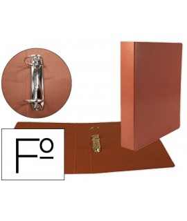 Folder of 2 mixed 40mm rings liderpapel leather cardboard folio