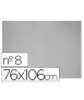 Carton gris nº 8 75x105 cm hoja