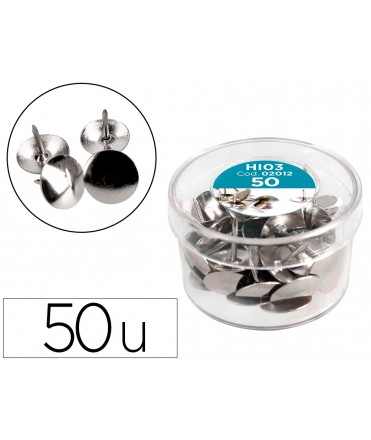 Nickel plated liderpapel pin box of 50 units