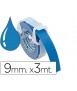Cinta dymo 3d 9 mm x 3 mt azul tradicional