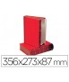 Transfer box liderpapel spine book 80 mm red356x273x87 mm