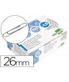 Clips liderpapel nº1.5 26 mm box of 100 units
