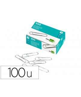 Clips liderpapel nº2 polished 33 mm box of 100 units